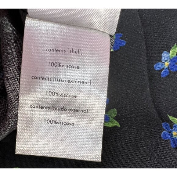 Anthropologie WeWoreWhat Women Ruffle blouse Medium Flowers V neck NWT - Picture 6 of 11